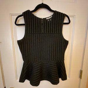 HD in Paris (Anthropologie) BLK Peplum Top_SZ M